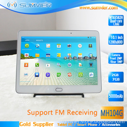 10.1inch 1280*800 Tablet PC with Mtk6582h 2g Memory 5MP Camera